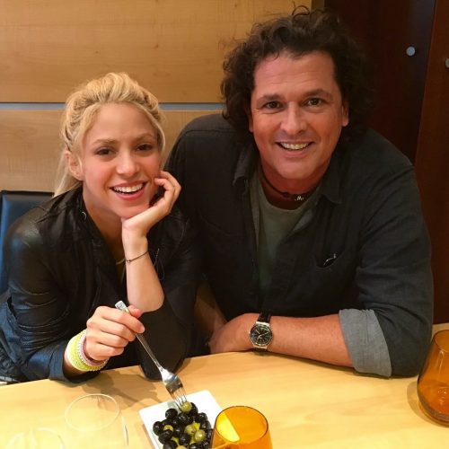 Shakira e Carlos Vives em Paris