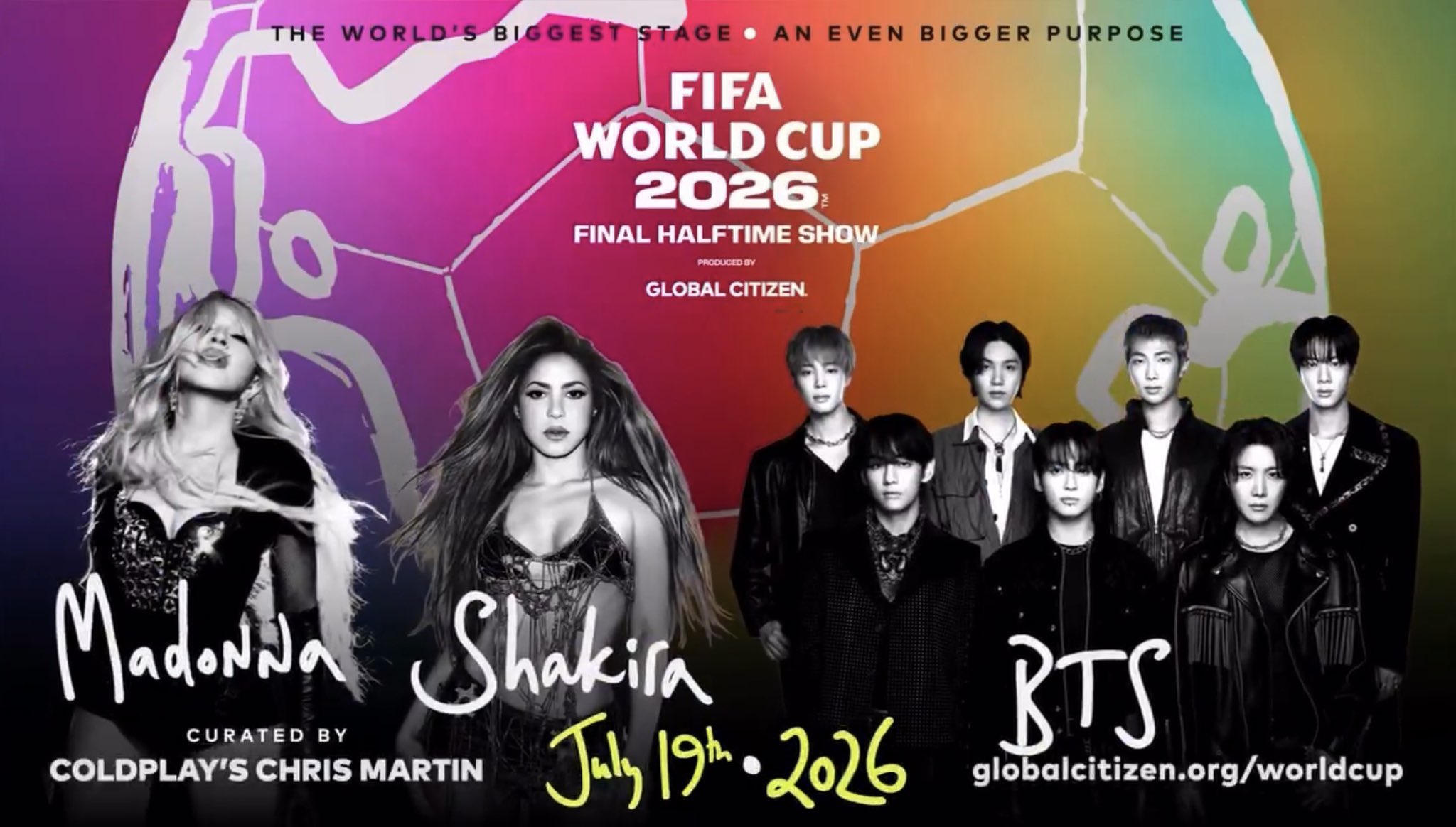 Shakira é anunciada como atração do primeiro Halftime Show da final da Copa do Mundo com Madonna e BTS